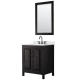 A thumbnail of the Wyndham Collection WCV252530S-QTZ-US3M24 Dark Espresso / Giotto Quartz Top / Matte Black Hardware