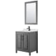 A thumbnail of the Wyndham Collection WCV252530S-QTZ-UNSM24 Dark Gray / Giotto Quartz Top / Matte Black Hardware