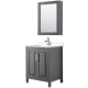 A thumbnail of the Wyndham Collection WCV252530S-VCA-MED Dark Gray / Carrara Cultured Marble Top / Polished Chrome Hardware
