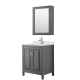 A thumbnail of the Wyndham Collection WCV252530S-QTZ-UNSMED Dark Gray / Giotto Quartz Top / Polished Chrome Hardware