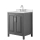 A thumbnail of the Wyndham Collection WCV252530S-QTZ-US3MXX Dark Gray / Giotto Quartz Top / Polished Chrome Hardware