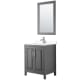 A thumbnail of the Wyndham Collection WCV252530S-VCA-M24 Dark Gray / White Cultured Marble Top / Polished Chrome Hardware