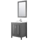 A thumbnail of the Wyndham Collection WCV252530S-QTZ-UNSM24 Dark Gray / White Quartz Top / Polished Chrome Hardware