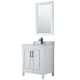 A thumbnail of the Wyndham Collection WCV252530SUNSM24 White / White Carrara Marble Top / Matte Black Hardware