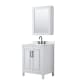 A thumbnail of the Wyndham Collection WCV252530S-QTZ-US3MED White / Giotto Quartz Top / Matte Black Hardware