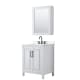 A thumbnail of the Wyndham Collection WCV252530S-QTZ-US3MED White / White Quartz Top / Matte Black Hardware