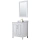 A thumbnail of the Wyndham Collection WCV252530SUNSM24 White / White Carrara Marble Top / Brushed Gold Hardware