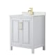 A thumbnail of the Wyndham Collection WCV252530S-QTZ-UNSMXX White / Giotto Quartz Top / Brushed Gold Hardware