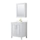 A thumbnail of the Wyndham Collection WCV252530S-QTZ-UNSMED White / White Quartz Top / Brushed Gold Hardware