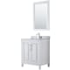 A thumbnail of the Wyndham Collection WCV252530SUNSM24 White / White Carrara Marble Top / Polished Chrome Hardware