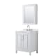 A thumbnail of the Wyndham Collection WCV252530S-QTZ-US3MED White / Giotto Quartz Top / Polished Chrome Hardware