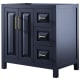 A thumbnail of the Wyndham Collection WCV252536SCXSXXMXX Dark Blue / Brushed Gold Hardware
