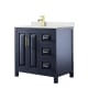 A thumbnail of the Wyndham Collection WCV252536S-QTZ-UNSMXX Dark Blue / Giotto Quartz Top / Brushed Gold Hardware