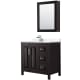 A thumbnail of the Wyndham Collection WCV252536S-Left-VCA-MED Dark Espresso / Carrara Cultured Marble Top / Polished Chrome Hardware