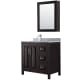 A thumbnail of the Wyndham Collection WCV252536SUNSMED Dark Espresso / White Carrara Marble Top / Polished Chrome Hardware