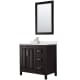 A thumbnail of the Wyndham Collection WCV252536S-QTZ-UNSM24 Dark Espresso / Giotto Quartz Top / Polished Chrome Hardware