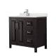 A thumbnail of the Wyndham Collection WCV252536S-QTZ-UNSMXX Dark Espresso / Giotto Quartz Top / Polished Chrome Hardware