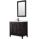 A thumbnail of the Wyndham Collection WCV252536S-QTZ-UNSM24 Dark Espresso / Giotto Quartz Top / Matte Black Hardware