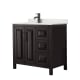 A thumbnail of the Wyndham Collection WCV252536S-QTZ-UNSMXX Dark Espresso / Giotto Quartz Top / Matte Black Hardware