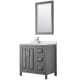 A thumbnail of the Wyndham Collection WCV252536S-QTZ-UNSM24 Dark Gray / Giotto Quartz Top / Polished Chrome Hardware