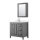 A thumbnail of the Wyndham Collection WCV252536S-QTZ-UNSMED Dark Gray / Giotto Quartz Top / Polished Chrome Hardware