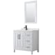 A thumbnail of the Wyndham Collection WCV252536S-QTZ-UNSM24 White / Giotto Quartz Top / Matte Black Hardware