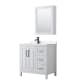 A thumbnail of the Wyndham Collection WCV252536S-QTZ-UNSMED White / White Quartz Top / Matte Black Hardware