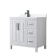 A thumbnail of the Wyndham Collection WCV252536S-QTZ-UNSMXX White / White Quartz Top / Matte Black Hardware