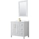 A thumbnail of the Wyndham Collection WCV252536S-Left-VCA-M24 White / Carrara Cultured Marble Top / Brushed Gold Hardware