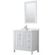 A thumbnail of the Wyndham Collection WCV252536S-QTZ-UNSM24 White / Giotto Quartz Top / Polished Chrome Hardware