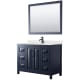 A thumbnail of the Wyndham Collection WCV252548S-QTZ-UNSM46 Dark Blue / Giotto Quartz Top / Matte Black Hardware