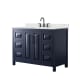 A thumbnail of the Wyndham Collection WCV252548S-QTZ-US3MXX Dark Blue / Giotto Quartz Top / Matte Black Hardware