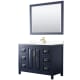 A thumbnail of the Wyndham Collection WCV252548S-VCA-M46 Dark Blue / White Cultured Marble Top / Brushed Gold Hardware