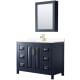 A thumbnail of the Wyndham Collection WCV252548S-VCA-MED Dark Blue / White Cultured Marble Top / Brushed Gold Hardware