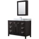 A thumbnail of the Wyndham Collection WCV252548SUNSMED Dark Espresso / White Carrara Marble Top / Polished Chrome Hardware