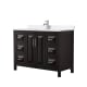 A thumbnail of the Wyndham Collection WCV252548S-QTZ-UNSMXX Dark Espresso / White Quartz Top / Polished Chrome Hardware