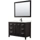 A thumbnail of the Wyndham Collection WCV252548S-VCA-M46 Dark Espresso / Carrara Cultured Marble Top / Matte Black Hardware