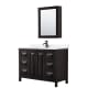 A thumbnail of the Wyndham Collection WCV252548S-QTZ-UNSMED Dark Espresso / White Quartz Top / Matte Black Hardware