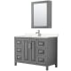 A thumbnail of the Wyndham Collection WCV252548S-VCA-MED Dark Gray / Carrara Cultured Marble Top / Polished Chrome Hardware
