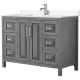 A thumbnail of the Wyndham Collection WCV252548S-VCA-MXX Dark Gray / Carrara Cultured Marble Top / Polished Chrome Hardware