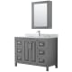 A thumbnail of the Wyndham Collection WCV252548SUNSMED Dark Gray / White Carrara Marble Top / Polished Chrome Hardware