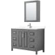 A thumbnail of the Wyndham Collection WCV252548S-VCA-MED Dark Gray / White Cultured Marble Top / Polished Chrome Hardware