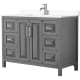 A thumbnail of the Wyndham Collection WCV252548S-VCA-MXX Dark Gray / White Cultured Marble Top / Polished Chrome Hardware