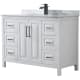 A thumbnail of the Wyndham Collection WCV252548SUNSMXX White / White Carrara Marble Top / Matte Black Hardware