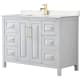 A thumbnail of the Wyndham Collection WCV252548S-VCA-MXX White / Carrara Cultured Marble Top / Brushed Gold Hardware