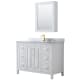 A thumbnail of the Wyndham Collection WCV252548SUNSMED White / White Carrara Marble Top / Brushed Gold Hardware