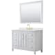 A thumbnail of the Wyndham Collection WCV252548S-QTZ-US3M46 White / Giotto Quartz Top / Brushed Gold Hardware