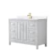 A thumbnail of the Wyndham Collection WCV252548S-QTZ-UNSMXX White / White Quartz Top / Brushed Gold Hardware