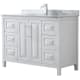 A thumbnail of the Wyndham Collection WCV252548SUNSMXX White / White Carrara Marble Top / Polished Chrome Hardware