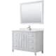 A thumbnail of the Wyndham Collection WCV252548S-QTZ-UNSM46 White / Giotto Quartz Top / Polished Chrome Hardware